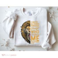 Philippians 413 Bible Quote Scriptures Christian Sweatshirt thumb 2