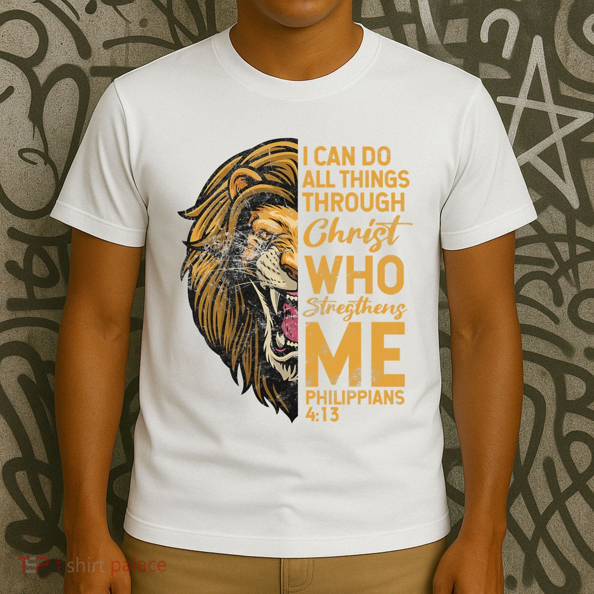 Philippians 413 Bible Quote Scriptures Christian T-Shirt