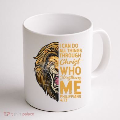 Philippians 413 Bible Quote Scriptures Christian Coffee Mug back