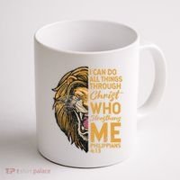 Philippians 413 Bible Quote Scriptures Christian Coffee Mug thumb 1