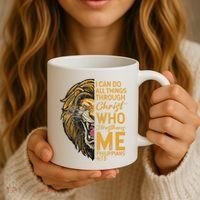 Philippians 413 Bible Quote Scriptures Christian Coffee Mug thumb 3