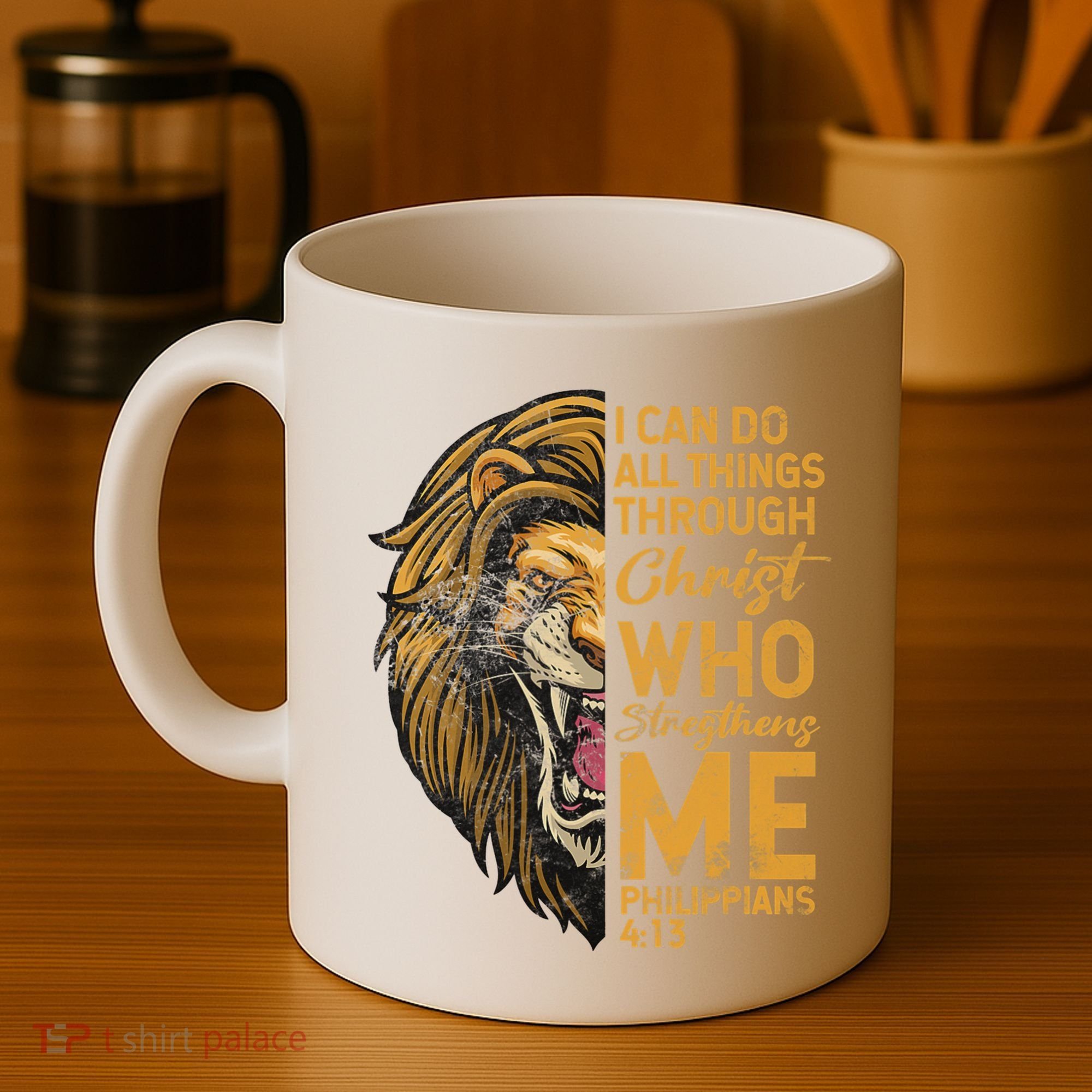 Philippians 413 Bible Quote Scriptures Christian Coffee Mug