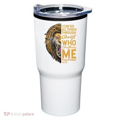Philippians 413 Bible Quote Scriptures Christian Tumbler