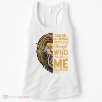 Philippians 413 Bible Quote Scriptures Christian Women's Tank Top thumb 0