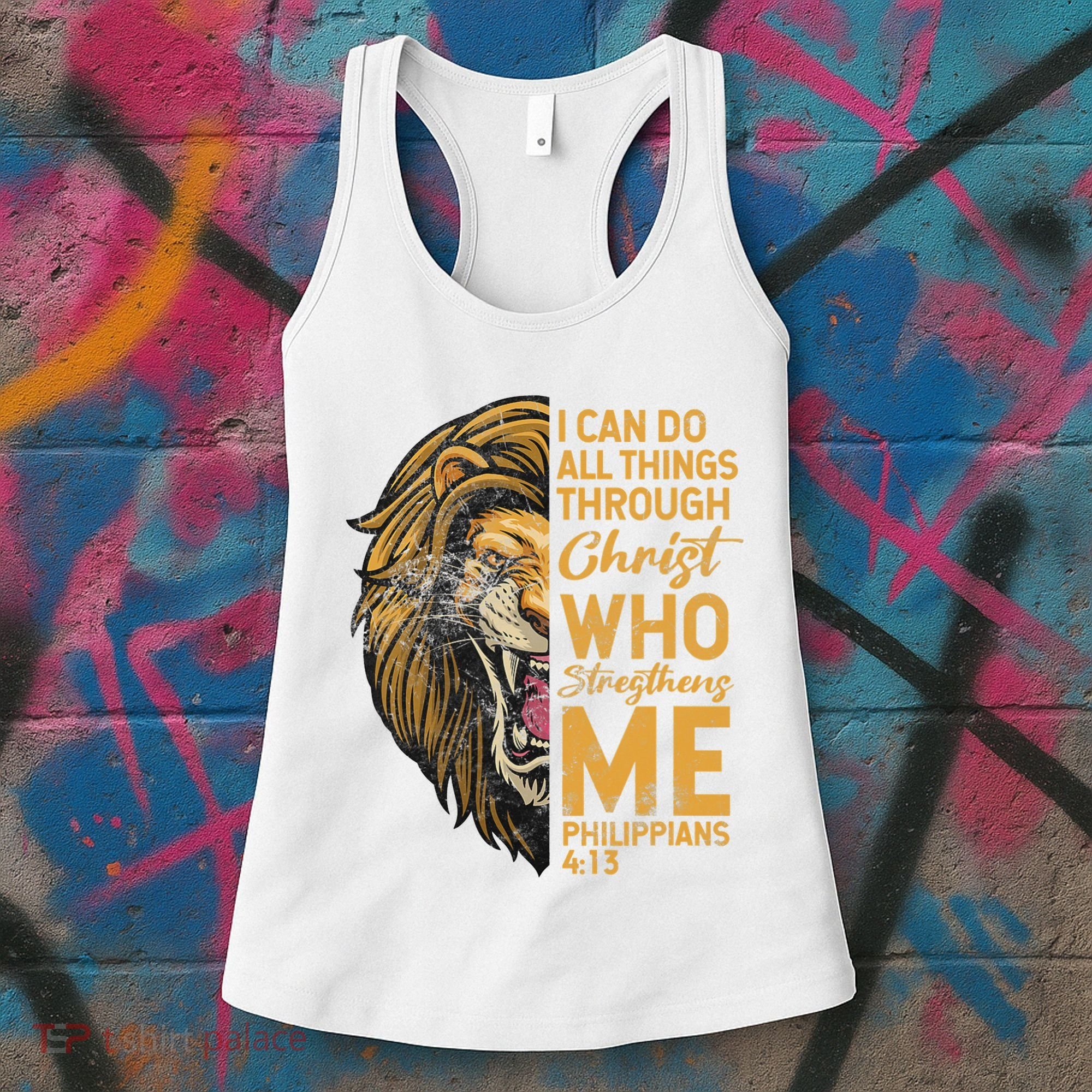 Philippians 413 Bible Quote Scriptures Christian Women's Tank Top