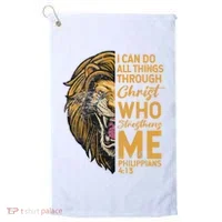 Philippians 413 Bible Quote Scriptures Christian Golf Towel thumb 0