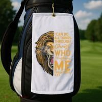 Philippians 413 Bible Quote Scriptures Christian Golf Towel thumb 2