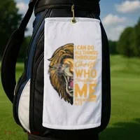 Philippians 413 Bible Quote Scriptures Christian Golf Towel thumb 2
