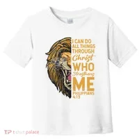 Philippians 413 Bible Quote Scriptures Christian Toddler T-Shirt thumb 0