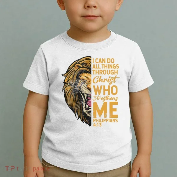 Philippians 413 Bible Quote Scriptures Christian Toddler T-Shirt