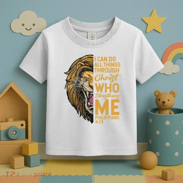 Philippians 413 Bible Quote Scriptures Christian Toddler T-Shirt