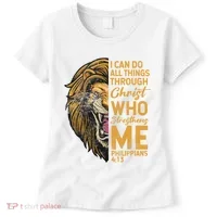 Philippians 413 Bible Quote Scriptures Christian Women's T-Shirt thumb 0