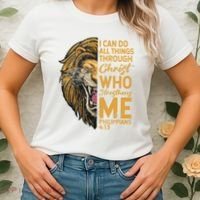Philippians 413 Bible Quote Scriptures Christian Women's T-Shirt thumb 2