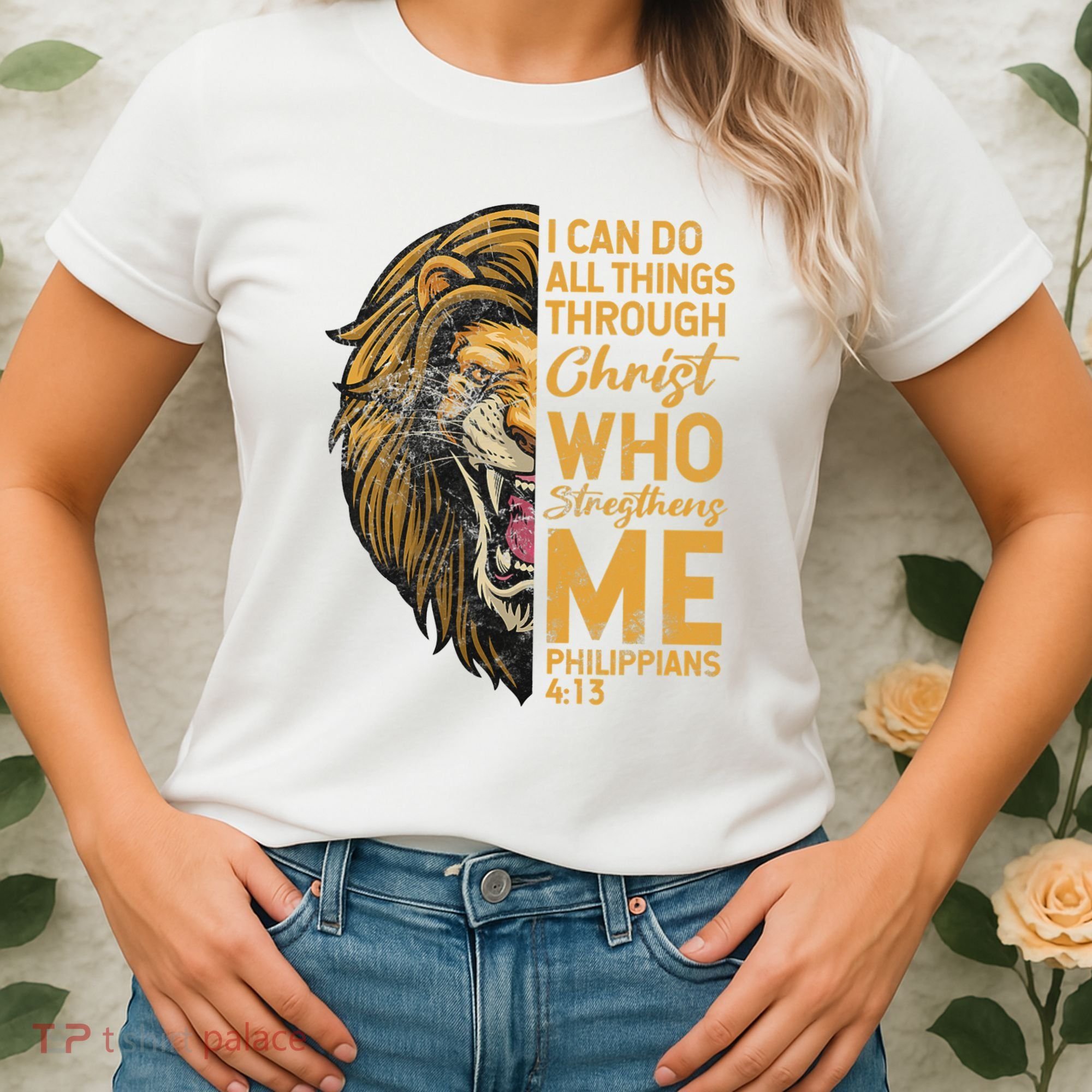 Philippians 413 Bible Quote Scriptures Christian Women's T-Shirt