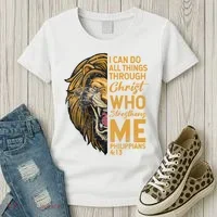 Philippians 413 Bible Quote Scriptures Christian Women's T-Shirt thumb 3