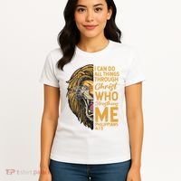 Philippians 413 Bible Quote Scriptures Christian Women's T-Shirt thumb 4