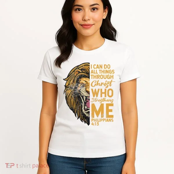 Philippians 413 Bible Quote Scriptures Christian Women's T-Shirt