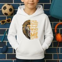 Philippians 413 Bible Quote Scriptures Christian Kids Hoodie thumb 2