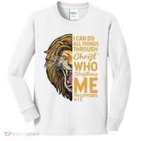 Philippians 413 Bible Quote Scriptures Christian Kids Long Sleeve Shirt thumb 0