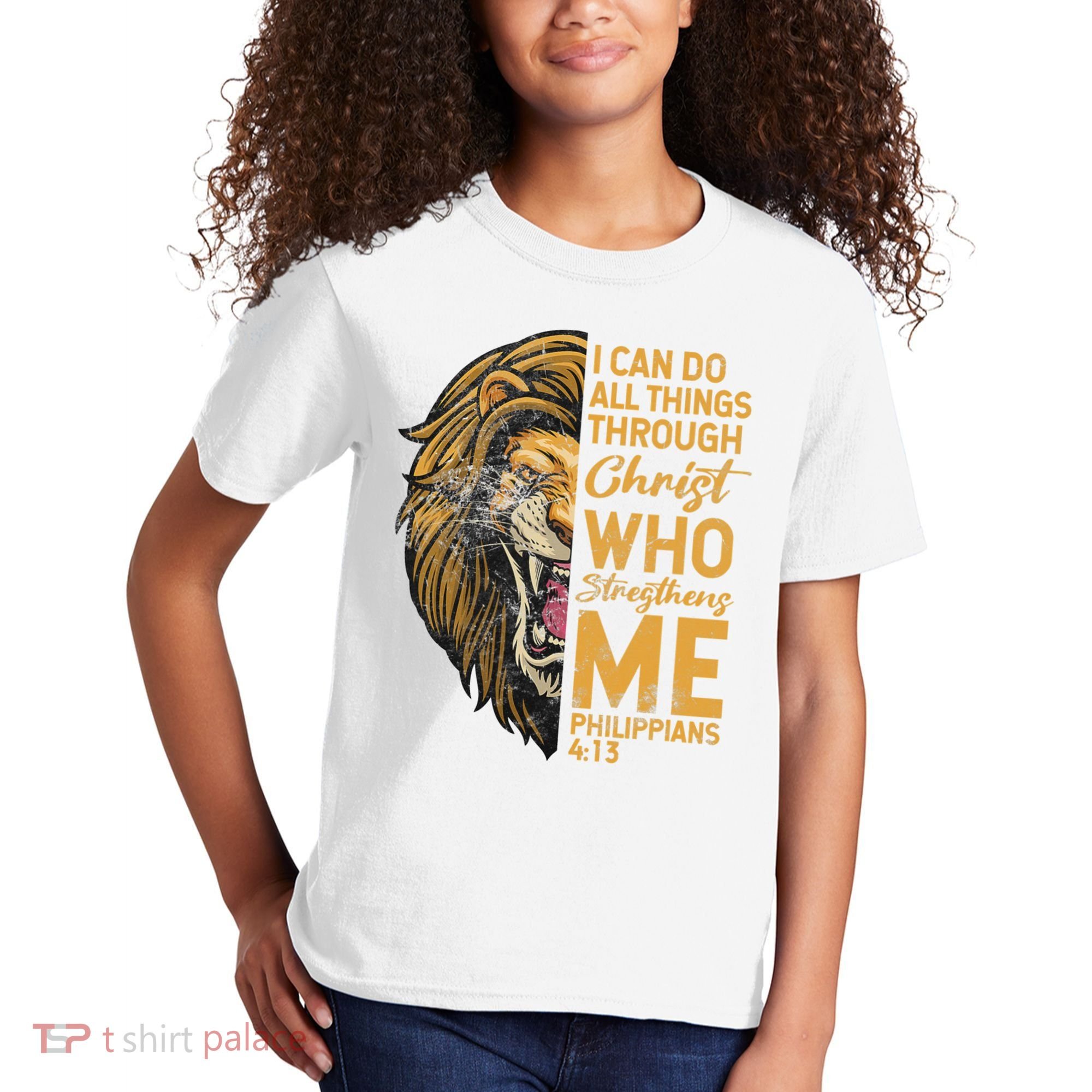 Philippians 413 Bible Quote Scriptures Christian Kids T-Shirt
