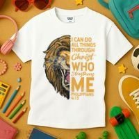 Philippians 413 Bible Quote Scriptures Christian Kids T-Shirt thumb 3