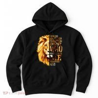 Philippians 413 Christian Bible Verse Gift Lion Husband Hoodie thumb 0