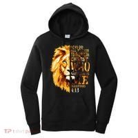 Philippians 413 Christian Bible Verse Gift Lion Husband Women's Hoodie thumb 0