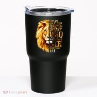 Philippians 413 Christian Bible Verse Gift Lion Husband Tumbler thumb 0