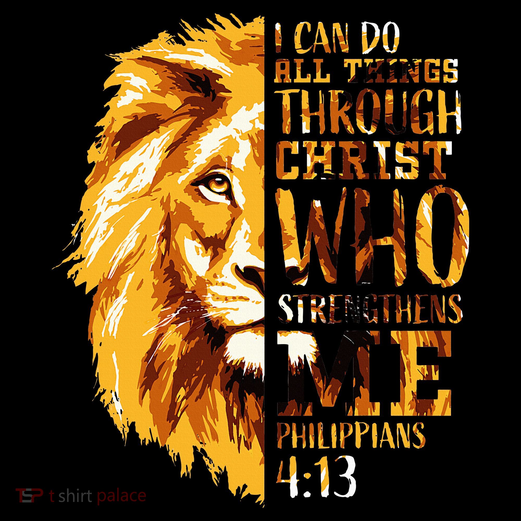 Philippians 413 Christian Bible Verse Gift Lion Husband Mousepad