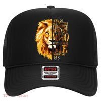 Philippians 413 Christian Bible Verse Gift Lion Husband Hat thumb 0