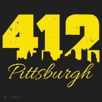 Pittsburgh 412 City Skyline Yellow Pittsburgh Beanie thumb 2