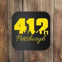 Pittsburgh 412 City Skyline Yellow Pittsburgh Coaster thumb 0