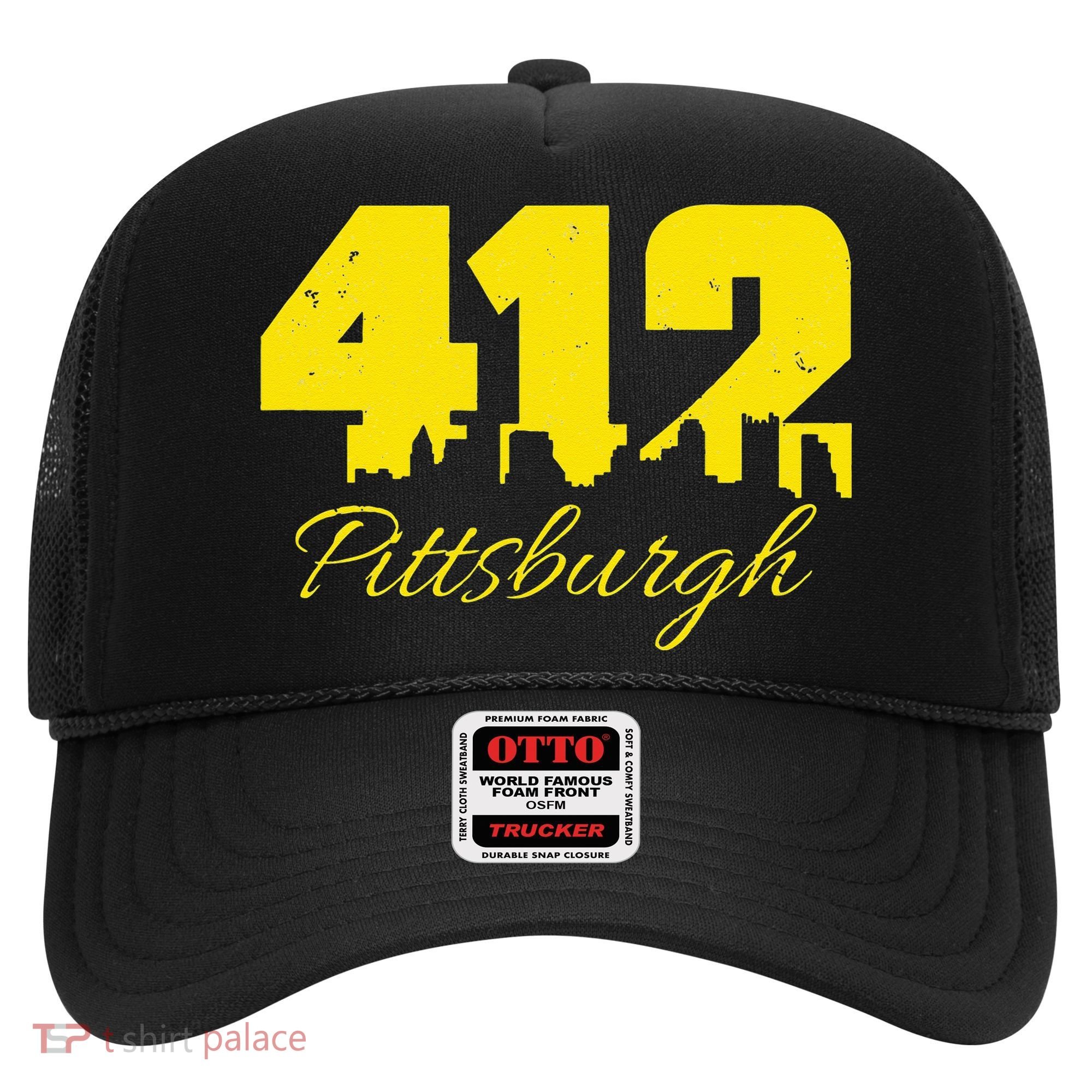 Pittsburgh 412 City Skyline Yellow Pittsburgh Hat