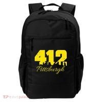 Pittsburgh 412 City Skyline Yellow Pittsburgh Backpack thumb 0