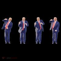 Potus 45 Dance Trump Dance Save America  Trump 45/47 Stripe Pom Pom Beanie thumb 2