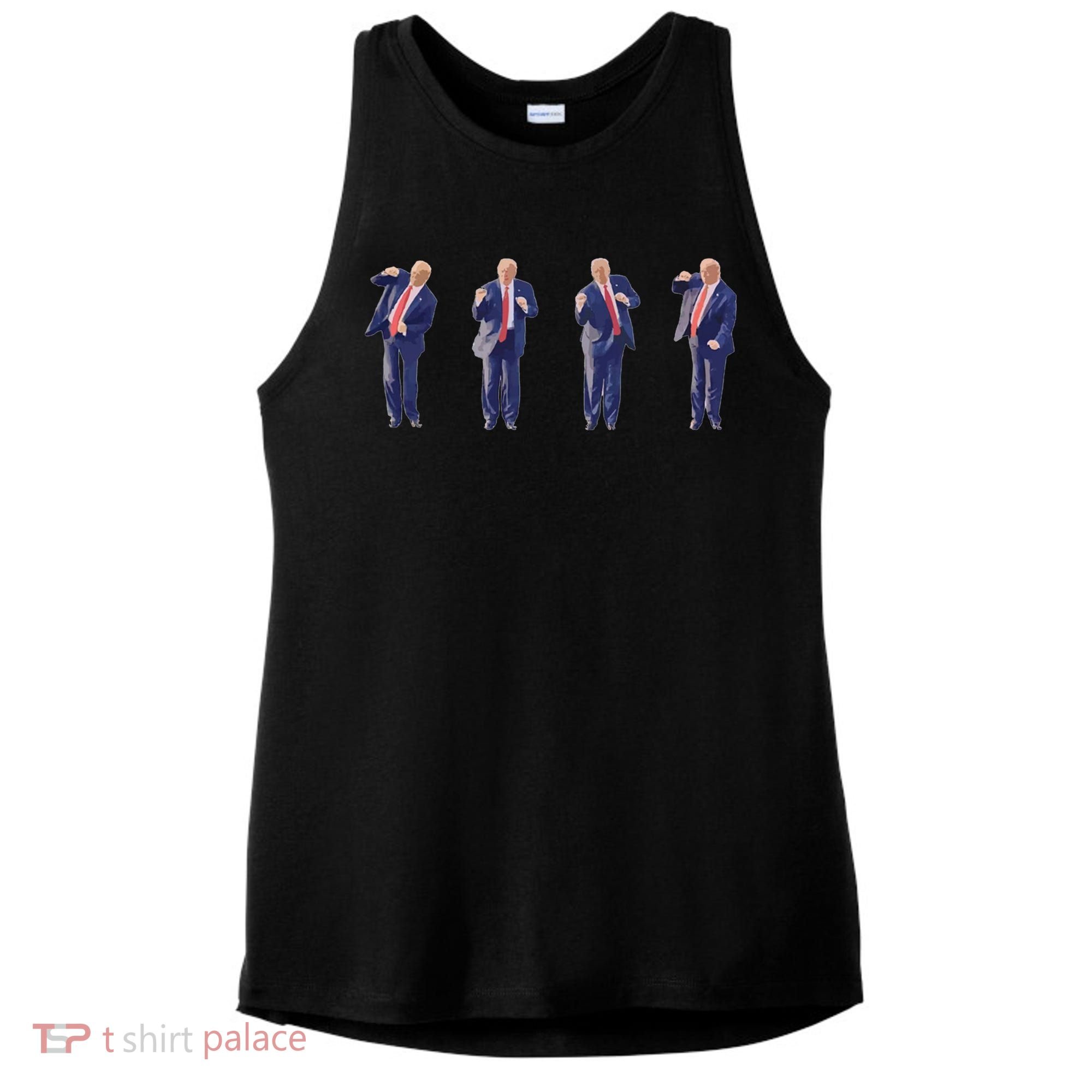Potus 45 Dance Trump Dance Save America  Trump 45/47 Ladies PosiCharge Tri-Blend Wicking Tank
