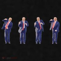 Potus 45 Dance Trump Dance Save America  Trump 45/47 Ladies PosiCharge Tri-Blend Wicking Tank thumb 2