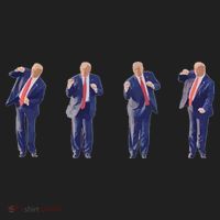 Potus 45 Dance Trump Dance Save America  Trump 45/47 Ladies Heavyweight Boxy Pullover Hoodie thumb 2