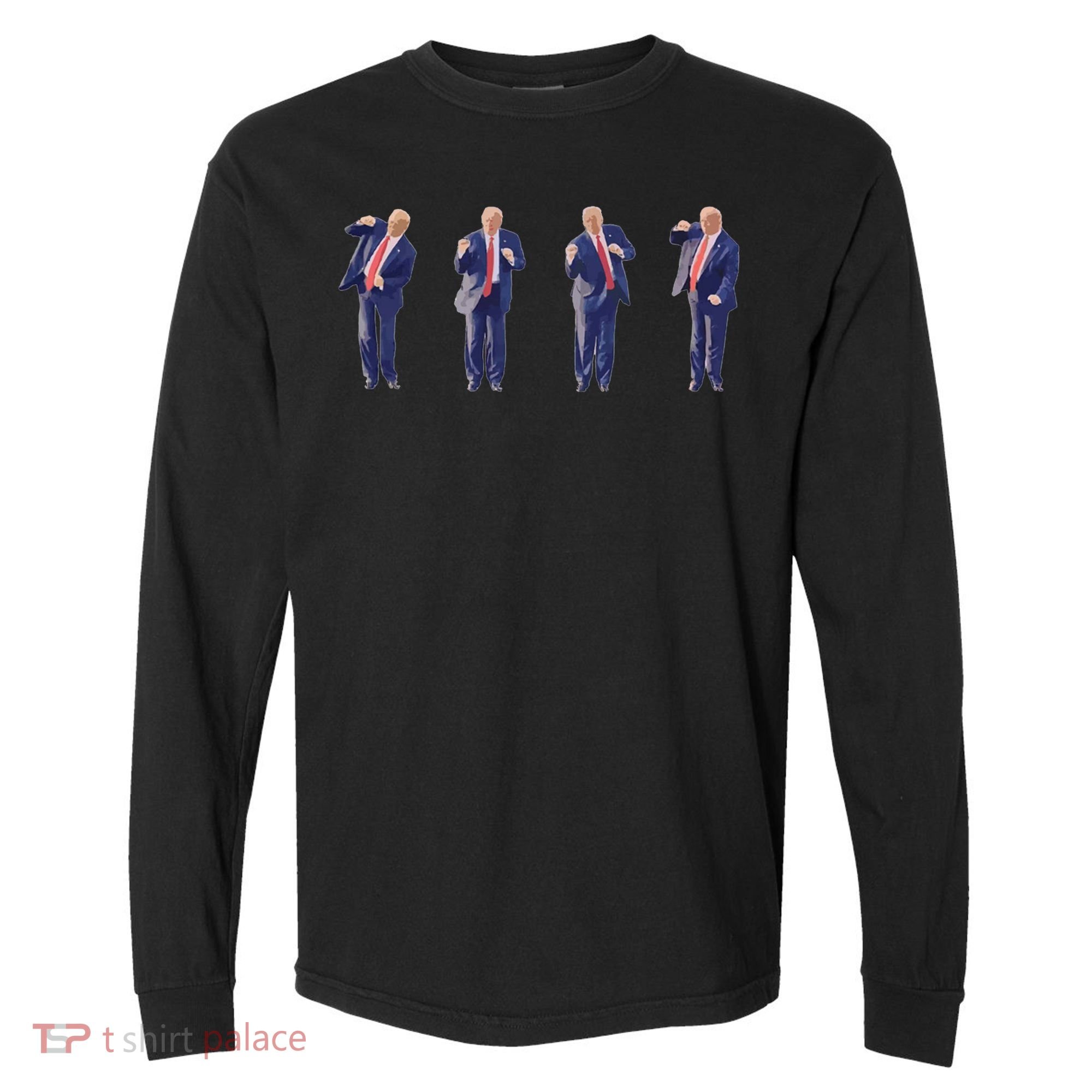 Potus 45 Dance Trump Dance Save America  Trump 45/47 Comfort Colors Heavyweight Long Sleeve T-Shirt
