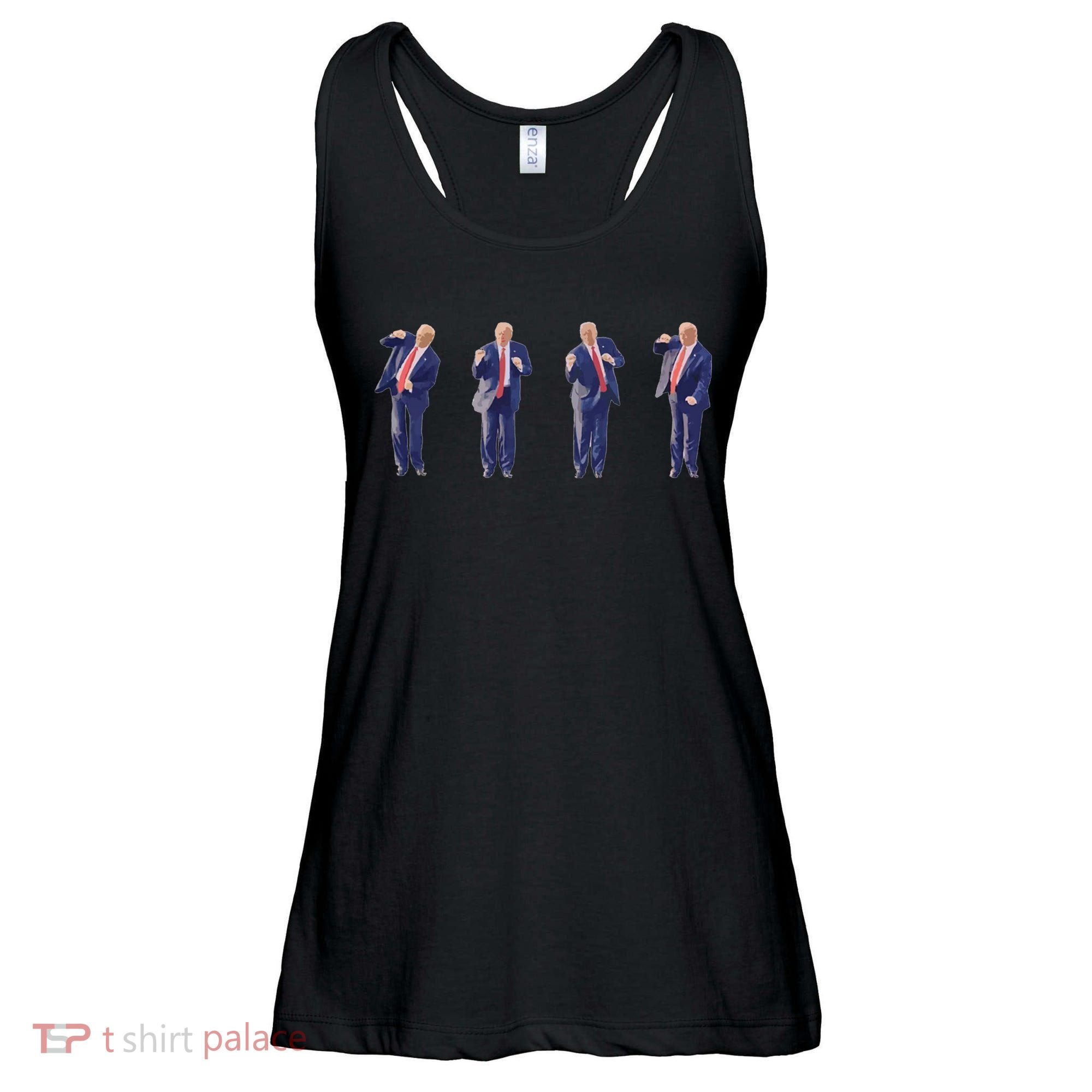 Potus 45 Dance Trump Dance Save America  Trump 45/47 Ladies Essential Flowy Tank