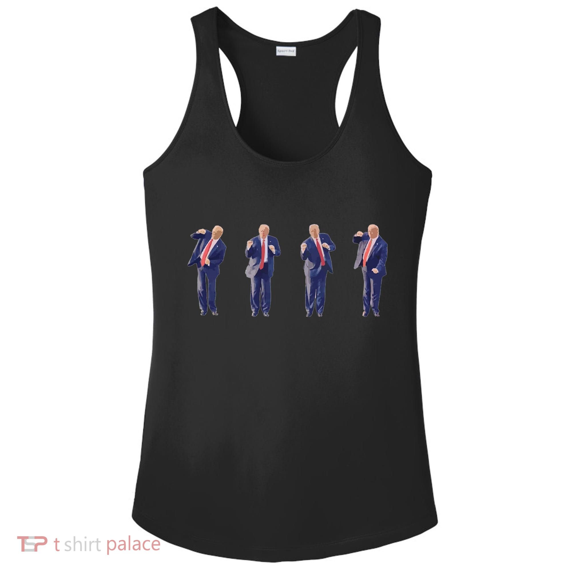 Potus 45 Dance Trump Dance Save America  Trump 45/47 Ladies PosiCharge Competitor Racerback Tank