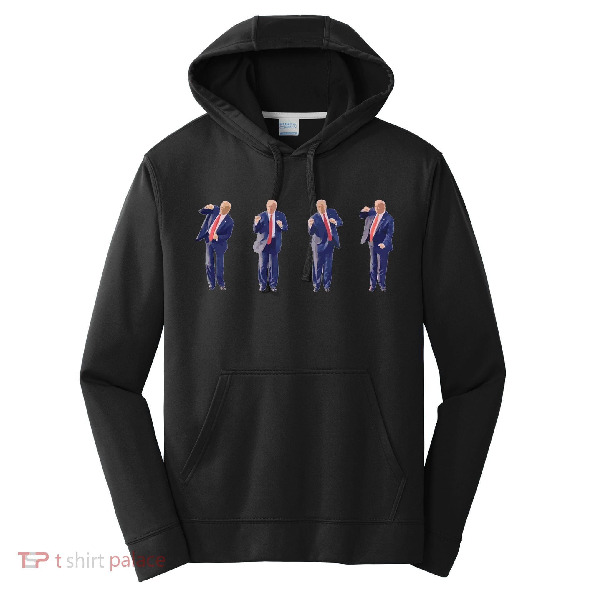 Potus 45 Dance Trump Dance Save America  Trump 45/47 Performance Fleece Hoodie