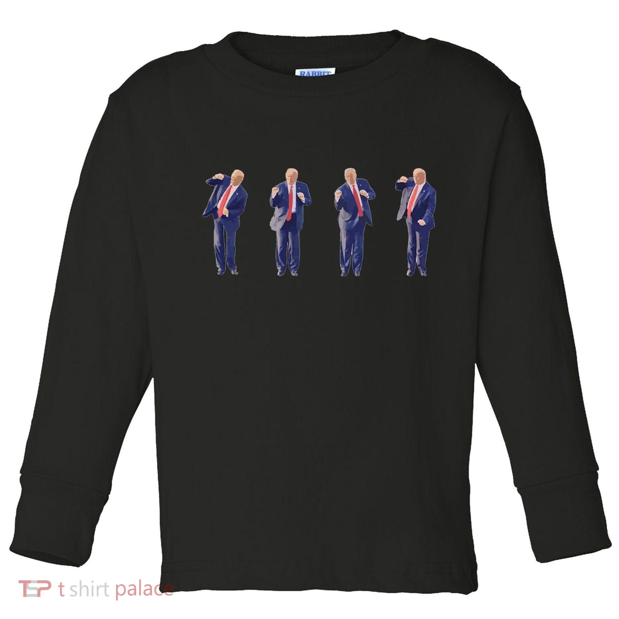 Potus 45 Dance Trump Dance Save America  Trump 45/47 Toddler Long Sleeve Shirt