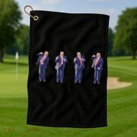 Potus 45 Dance Trump Dance Save America  Trump 45/47 Golf Towel thumb 1