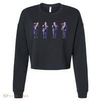 Potus 45 Dance Trump Dance Save America  Trump 45/47 Cropped Pullover Crew thumb 0