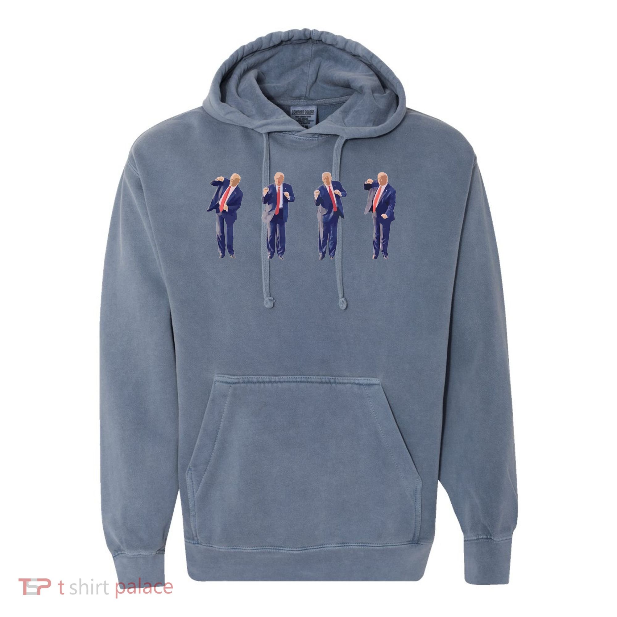 Potus 45 Dance Trump Dance Save America  Trump 45/47 Comfort Colors Garment-Dyed Hooded Sweatshirt