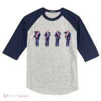 Potus 45 Dance Trump Dance Save America  Trump 45/47 Kids Colorblock Raglan Jersey thumb 0