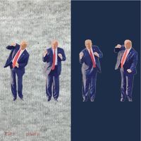 Potus 45 Dance Trump Dance Save America  Trump 45/47 Kids Colorblock Raglan Jersey thumb 2