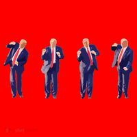 Potus 45 Dance Trump Dance Save America Trump Santa Hat thumb 1