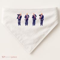 Potus 45 Dance Trump Dance Save America Trump USA-Made Doggie Bandana thumb 0